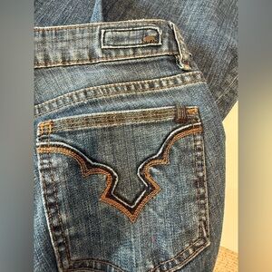 Buffalo David Blue Denim Jeans with Embroidered Pocket